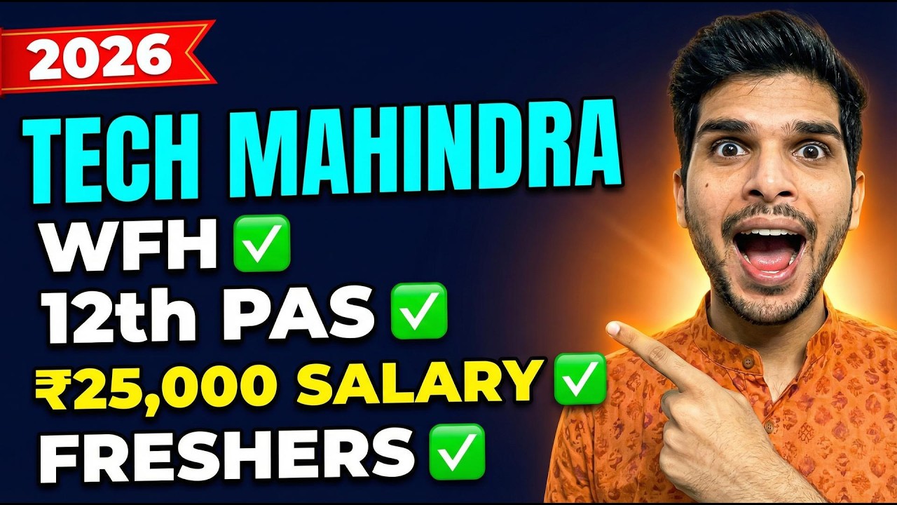 Tech Mahindra Hiring 2026 | 12th Pass | Tech Mahindra WFH | Work From Home | The Ravi Vlogs