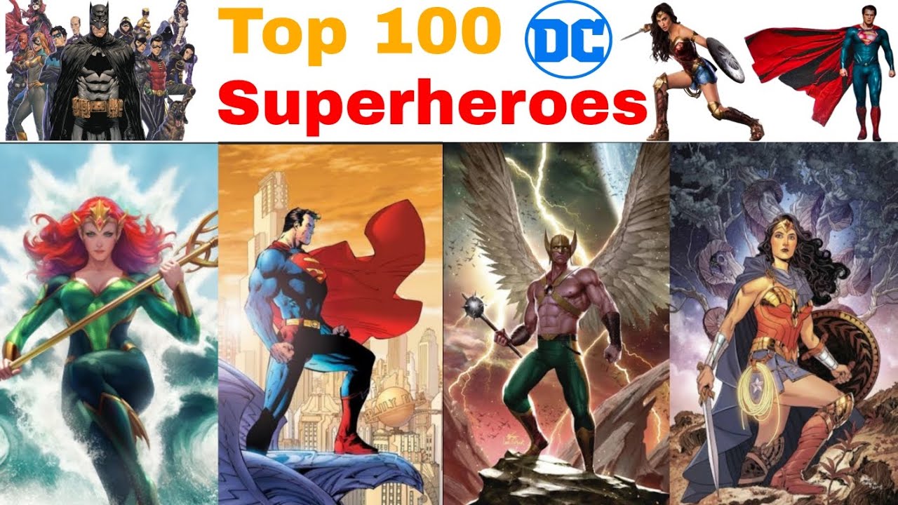 Top 100 DC Superheroes in Comic