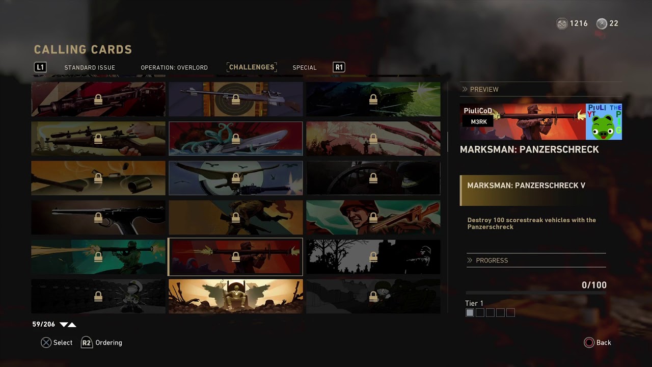 Prestige 1 secret calling card | CoD WWII