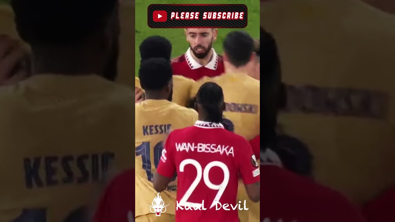 Man United vs Barcelona 2-1🔥 Bruno Fernandes Fight with Barcelona LIVE FOOTAGE, Frederico Rodrigues😂