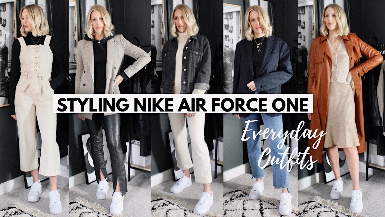 Nike Air Force Ones | How To Style Air Force 1 White Trainers With Everyday Outfits