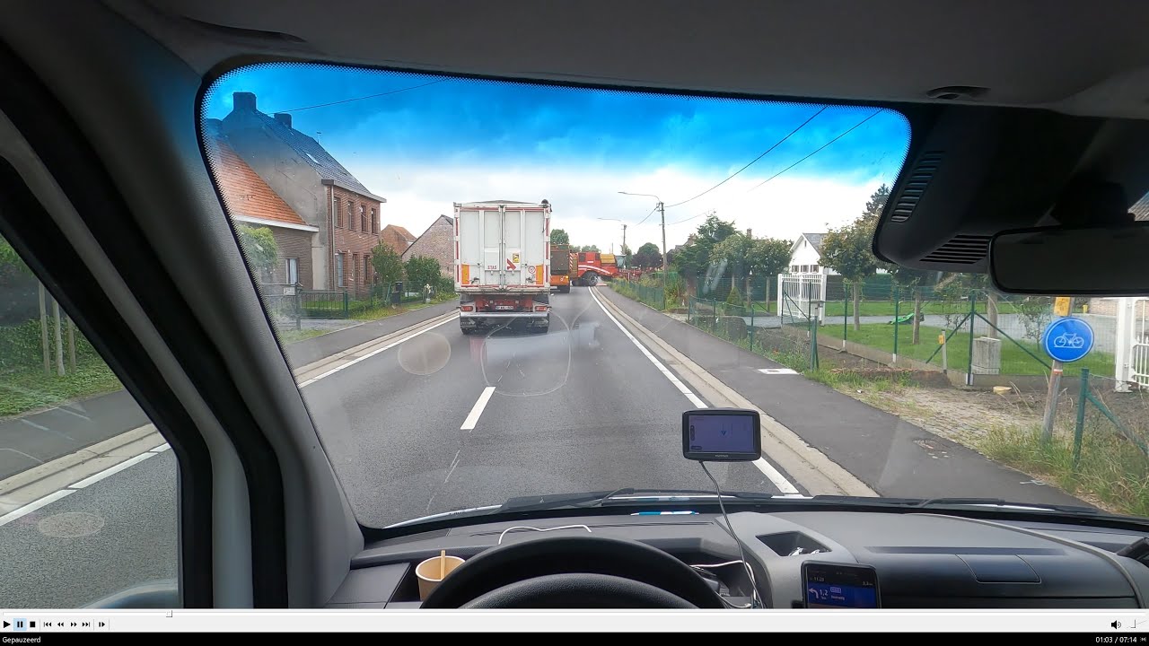 POV Driving Sprinter Belgium/Bakış açısı Laarne köyüne nakliyat Belçika 4K 60fps Relaxing/Relaxation