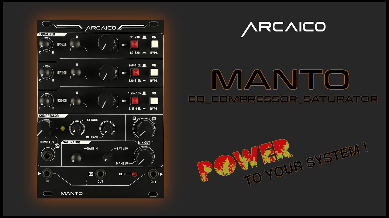 Manto Dynamics Compressor overview #eurorack #audio #eurorackmodular