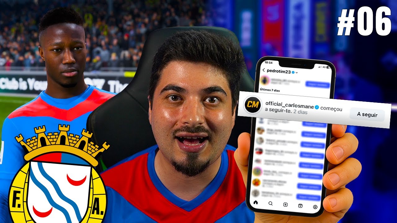 O CARLOS MAN&Eacute; SEGUIU-ME NO INSTA! - MODO CARREIRA #06 | FC26