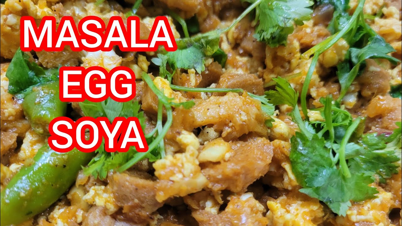 MASALA EGG SOYA/சோயா முட்டை மசாலா /quick and easy masala egg soya