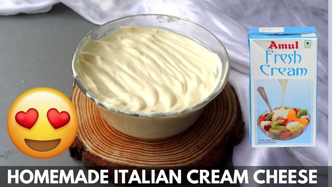 2 Ingredient Mascarpone Cheese using Amul Fresh Cream