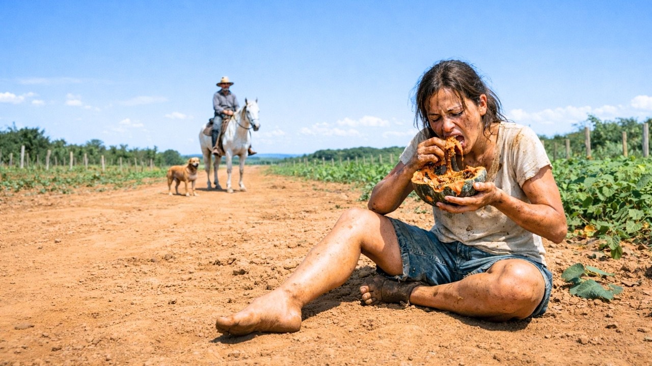 Fazendeiro solitário vê MULHER comendo abóbora podre para MATAR A FOME… então ele faz isso
