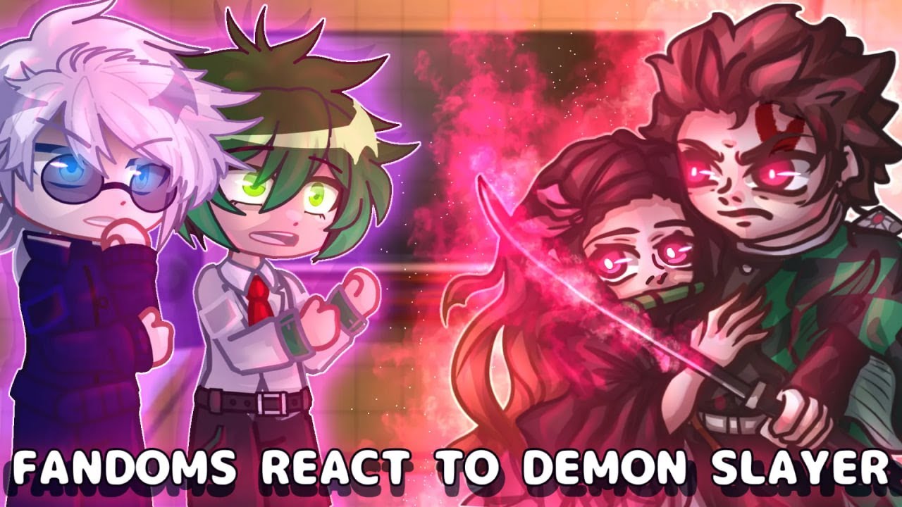 Fandoms React to Demon Slayer 🔥 || Gacha React