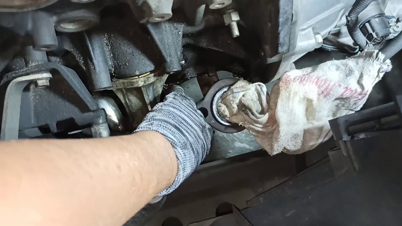 Tukar O ring oil filter adapter Alza.