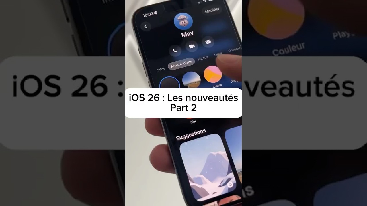 iOS 26 : Les nouveaut&eacute;s (Part 2) #iOS26 #iPhone #Nouveaut&eacute;s
