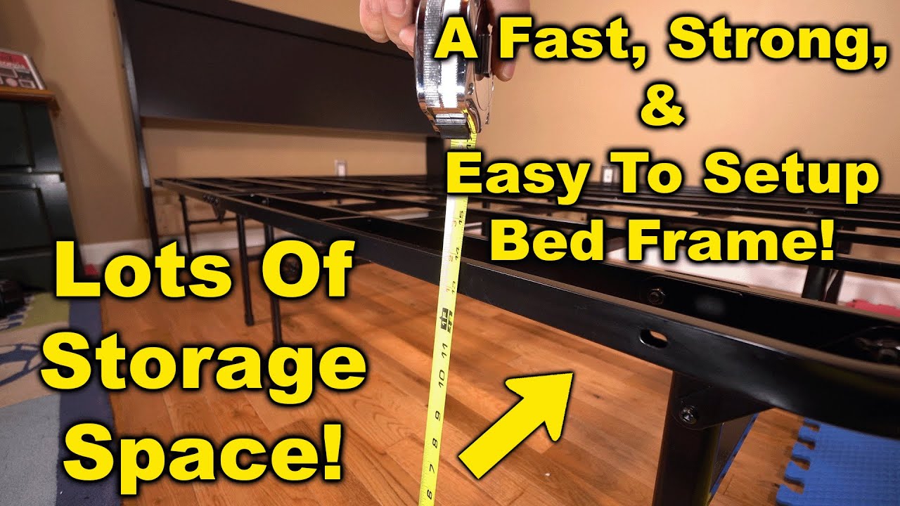 Zinus 14 Inch Elite SmartBase Mattress Foundation Review and How to Install Headboard!