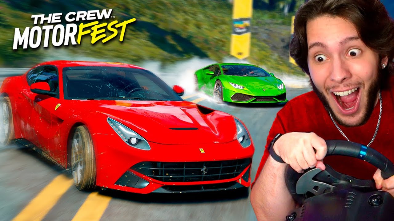 FERRARI VS LAMBORGHINI NO VOLANTE!! (The Crew Motorfest)