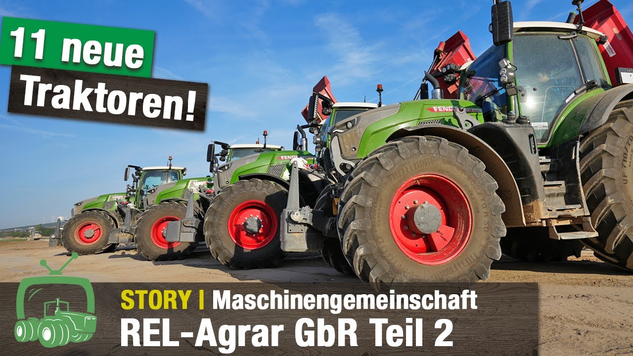 REL-Agrar GbR Teil 2: Landwirtschaft u. Landtechnik im Odenwald | Ernte + Baustelle | Fendt Traktor