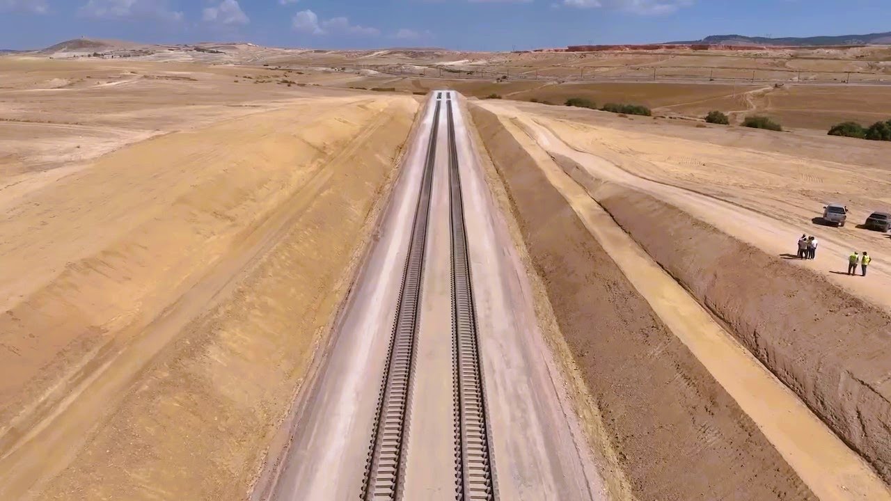 تابعو تقرير قوي جدا عن مستوى تقدم أشغال خط السكك الحديدية المنجمي الشرقيNEW ANNABA TEBESSA RAILWAYS 