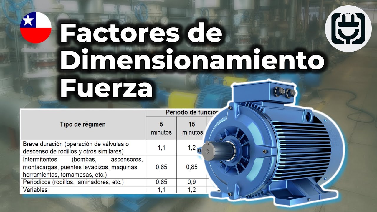 Factores de dimensionamiento para circuitos y alimentadores de fuerza