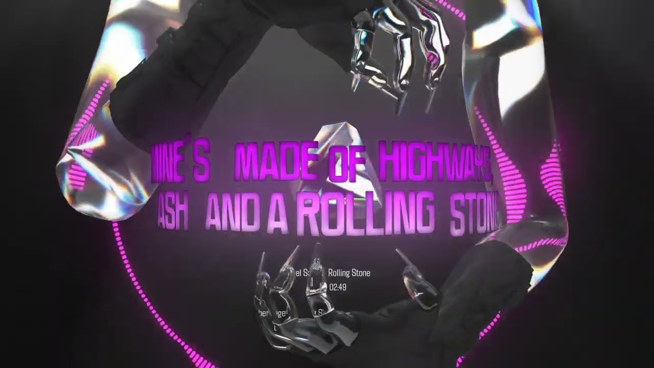 Rebel Sage-Rolling stone LYRIC VISUALIZER