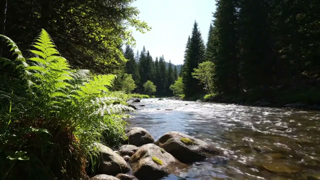 Peaceful Flowing River Sounds for Deep Relaxation, Sleep & Anxiety Relief