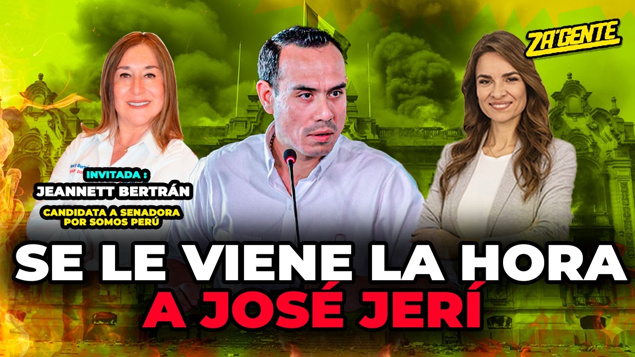 #envivo 🎙️ Za'Gente | ¿Se le acabó el juego a Jerí? 🤔