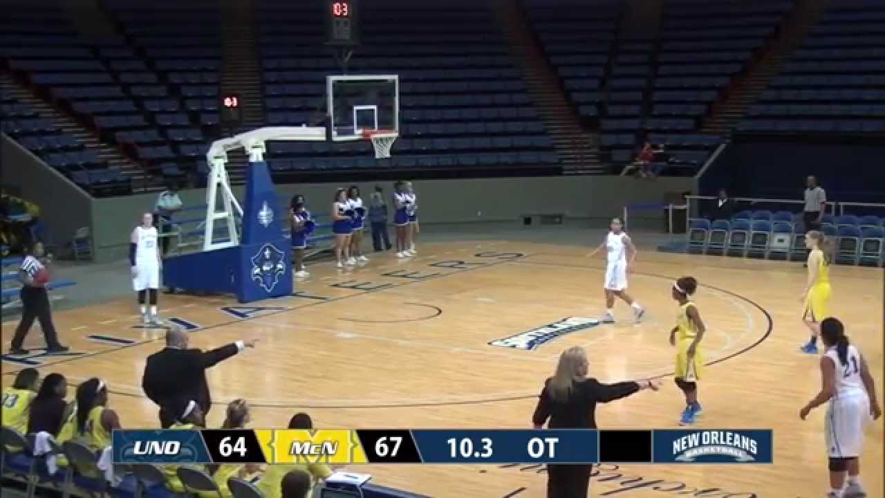 Women's Basketball Highlight - Danielle Davis buzzer-beater vs. McNeese (Feb. 5, 2015)