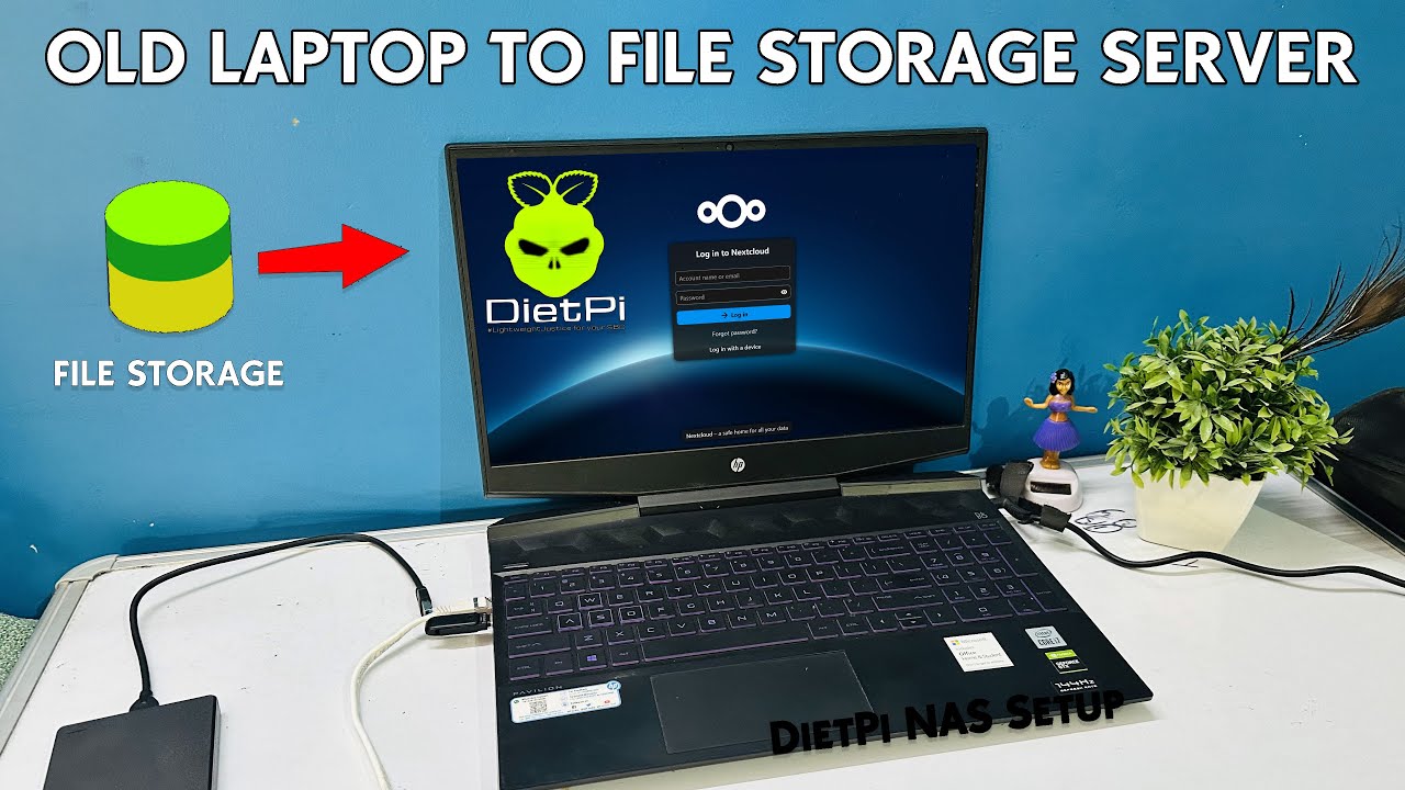 Turn Your Old Laptop into a File Storage Server Using DietPi