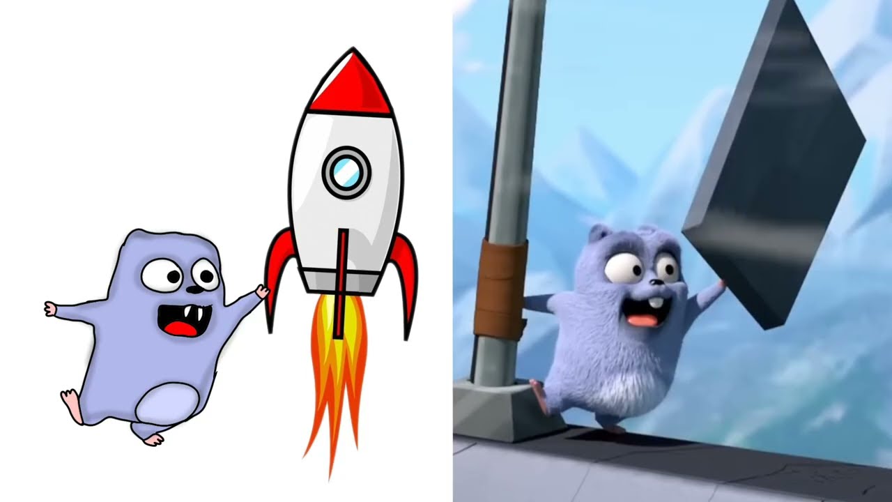 School bus or shirt | Grizzy & the lemmings |funny cartoon drawing meme video |