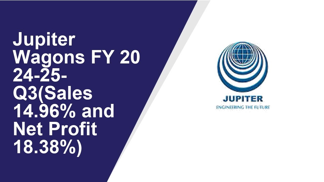 Jupiter Wagons Consolidated Quarterly Result | Q3 Result 2024-25 | Jupiter Wagons latest news