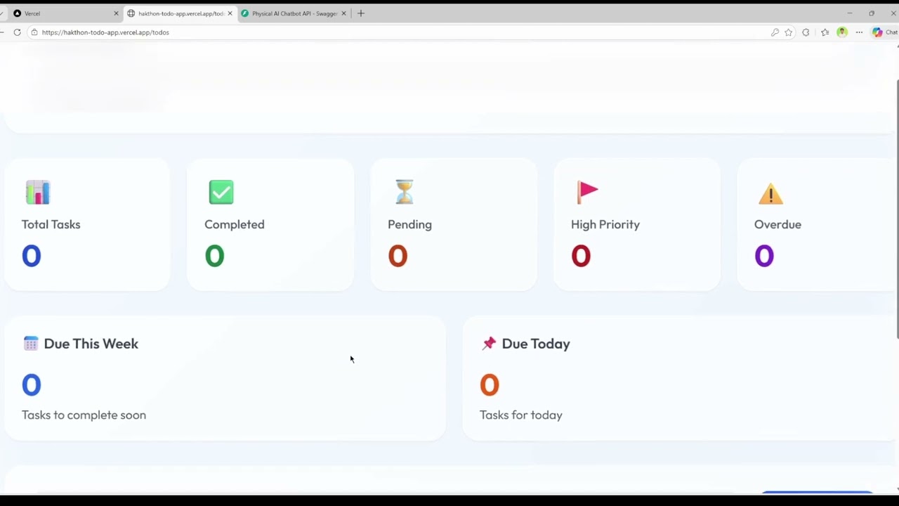 PIAIC Hackathon 2 Phase 2 Todo-app