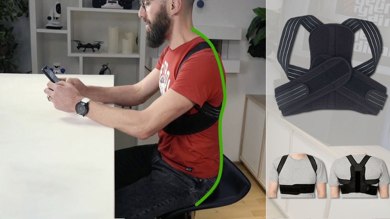 HARNAIS CORRECTEUR de posture - mal du dos - position des épaules [PEARLTV.FR]