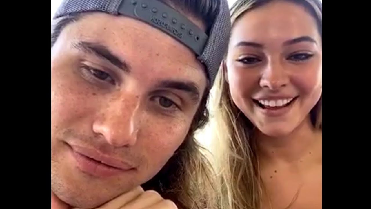 Outer Banks Chase Stokes and Madelyn Cline Instagram Live 15-07-2020 Part 2