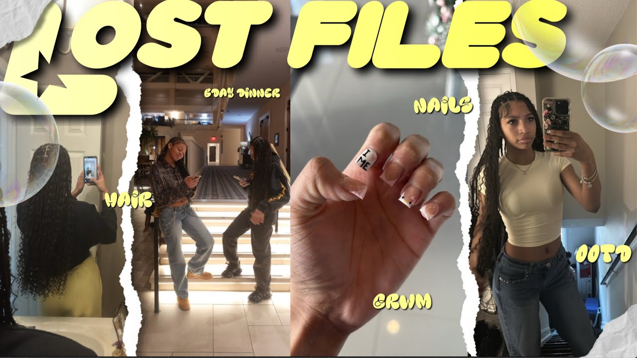 Lost files !!, bday dinner, Grwm, hair, nails, etc 