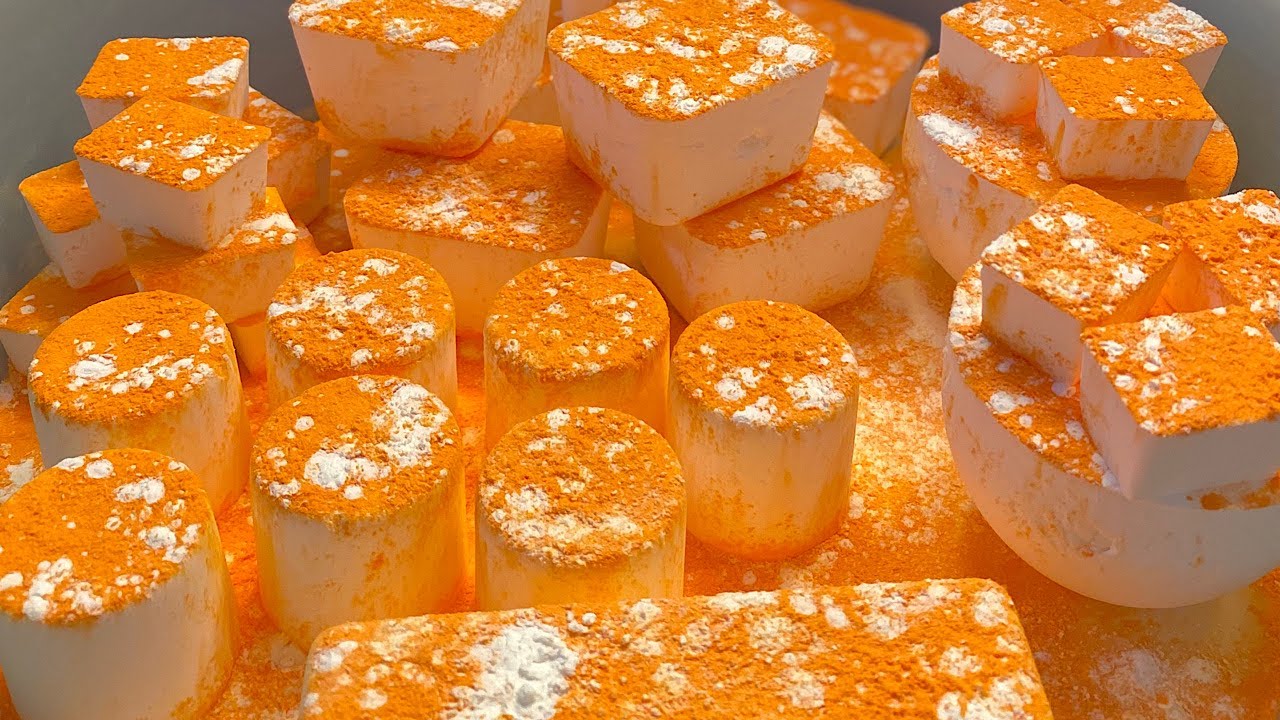 Asmr - Baking Soda | orange | blue | very satisfying