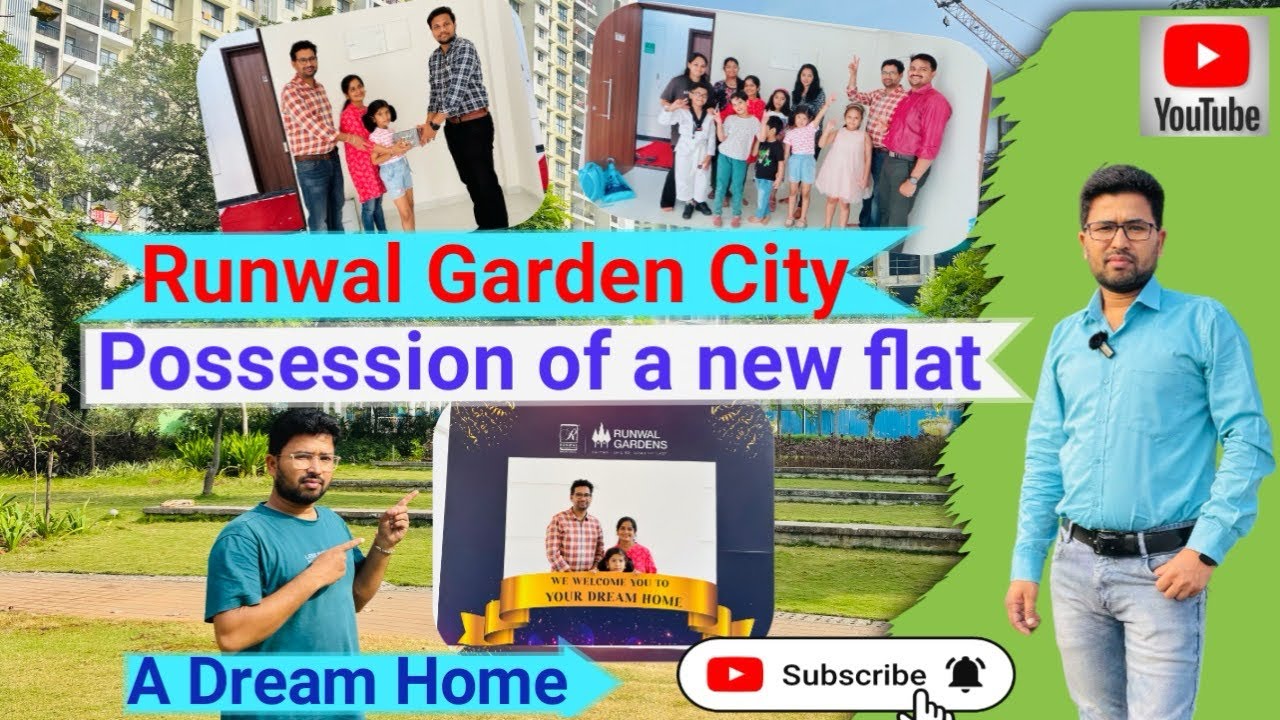 Possession our dream home Runwal Garden City|1BHK Flat|Possession Celebration|@BhupendraVlogsMumbai