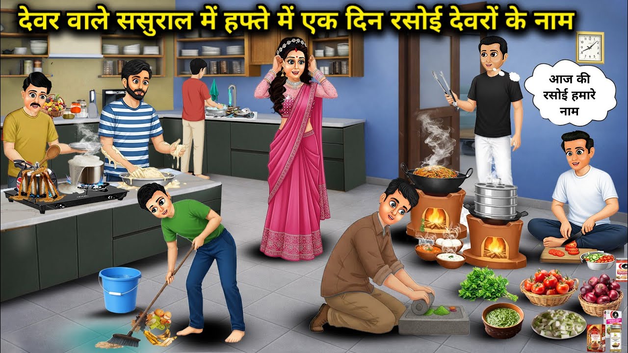 देवर वाले ससुराल में हफ्ते में एक दिन रसोई देवरों के नाम | In the brother-in-law's in-laws' house...
