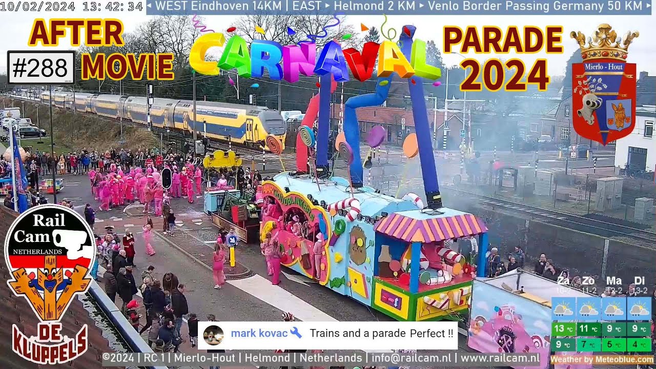 Railcam Aftermovie Carnaval Parade 2024 MierloHout #288