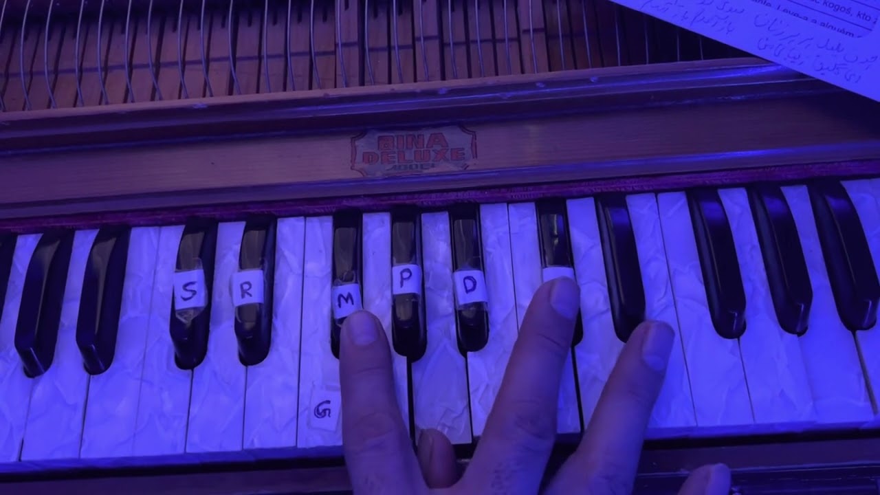 Ba eshqe tu kardam/harmonium tutorial @AfghanGhazal