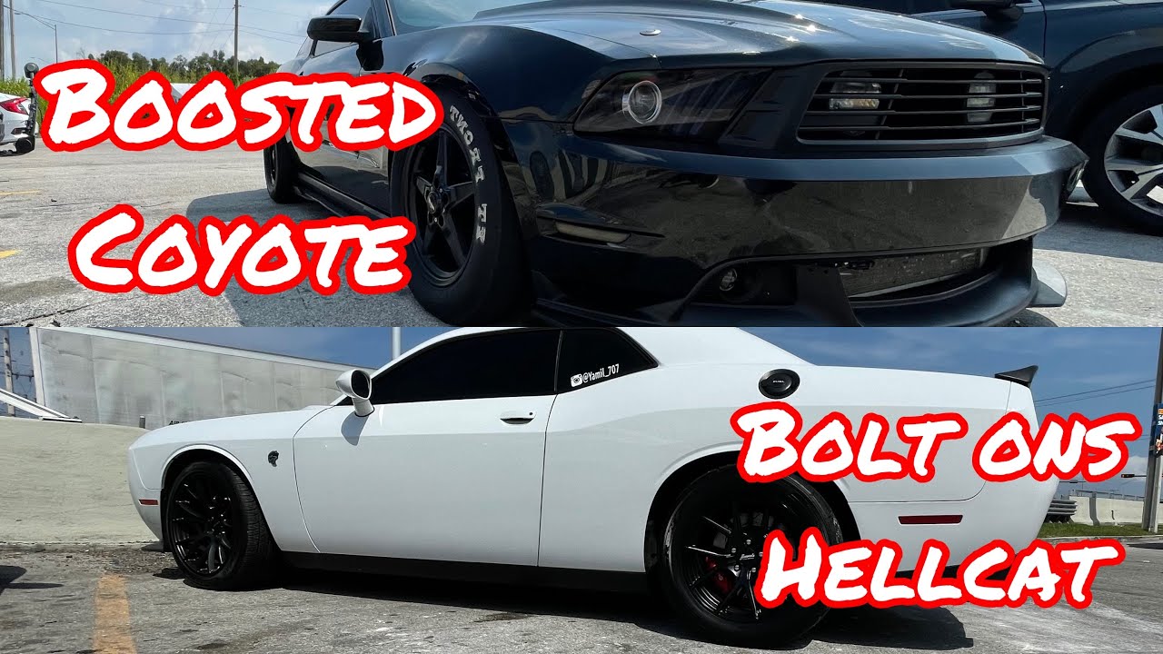 VMP Gen3R Coyote Mustang vs Bolt ons Tuned Hellcat Challenger