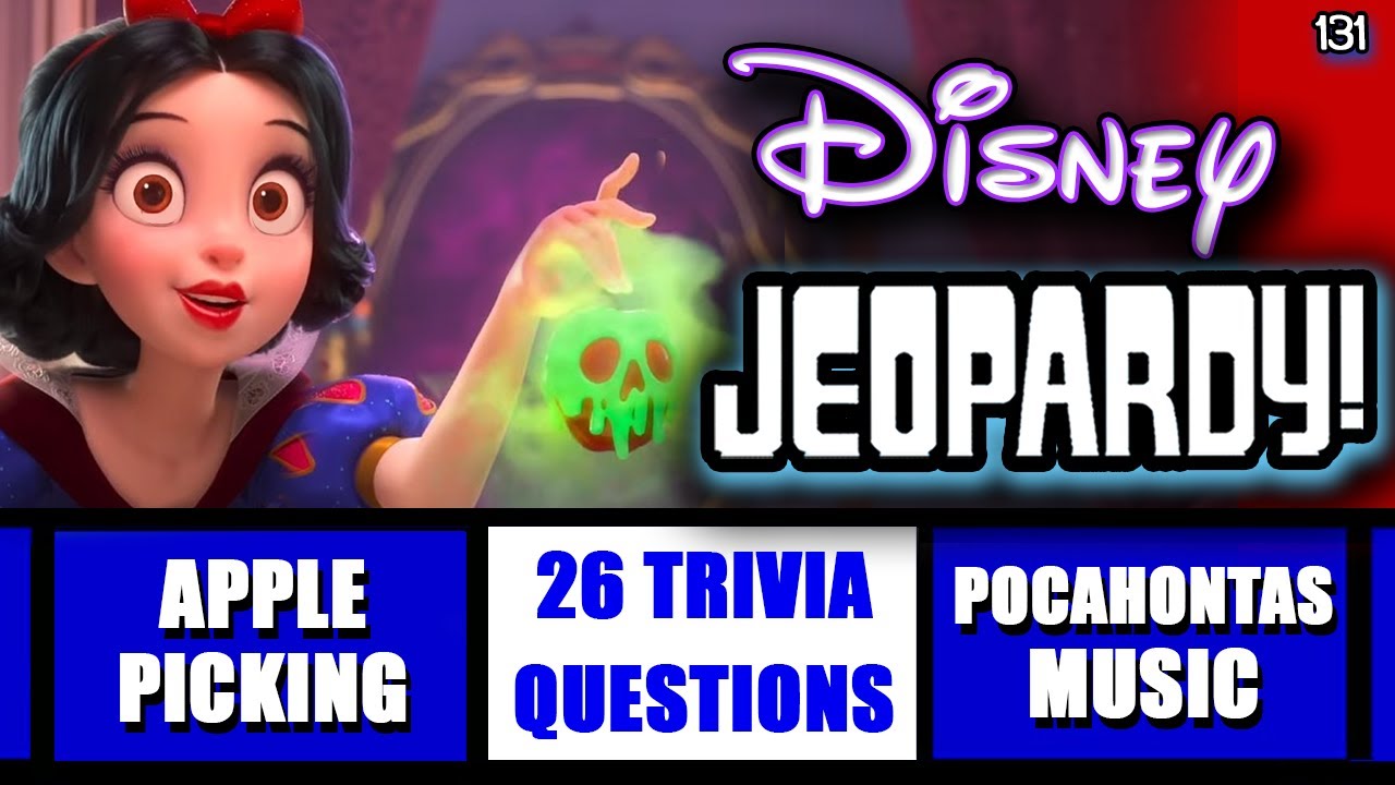 Disney Jeopardy Quiz • 26 Clue Game • Test your Knowledge