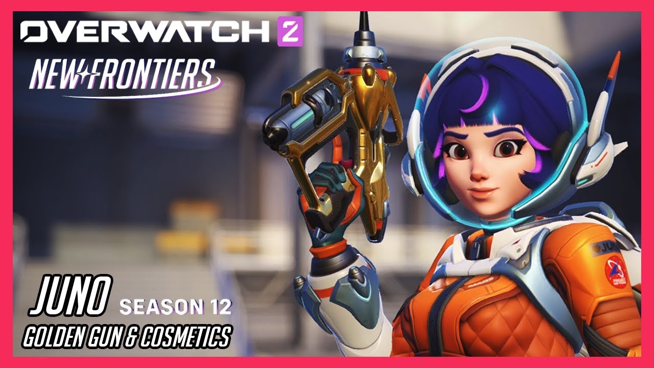 Overwatch 2 - Juno Golden Gun Gameplay & All Cosmetics | Season 12