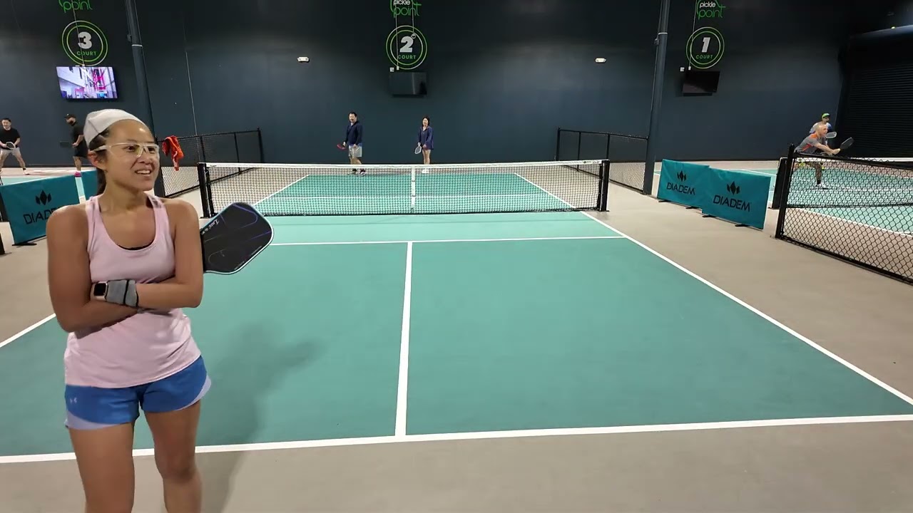 Pickleball - Pickle Point SW 20 - Kevin/Diane vs Hue/Tai Game 2