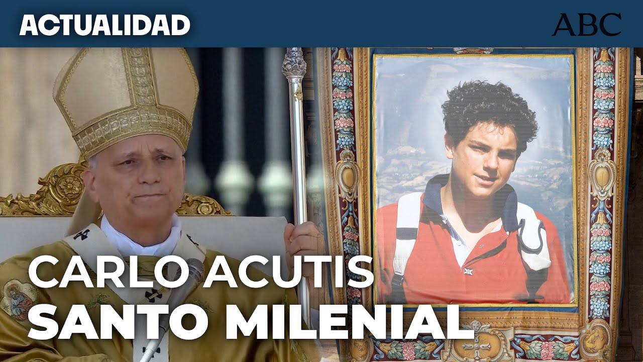 Así ha sido el momento de la CANONIZACIÓN de CARLO ACUTIS por el PAPA LEÓN XIV