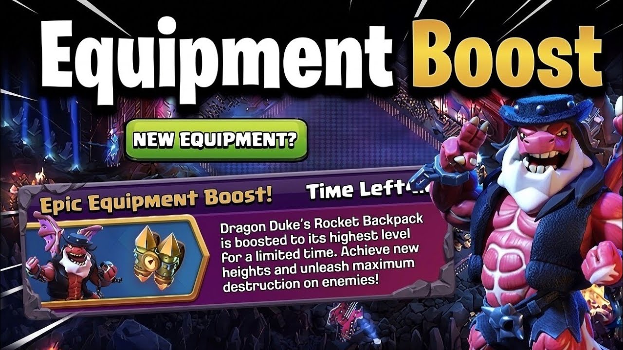EPIC EQUIPMENT BOOST EVENT IS LIVE 🚀🔥 FREE MAX ROCKET BACKPACK | COC