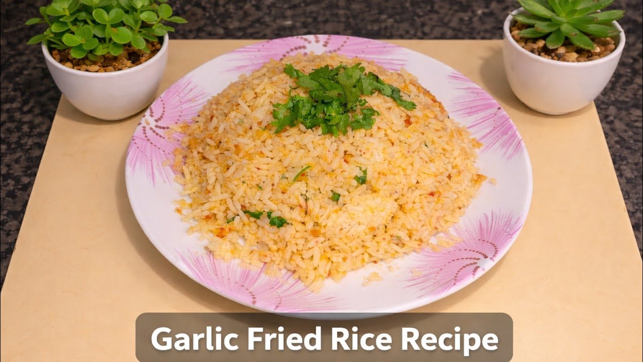 Garlic fried rice recipe 😋 | Quick and tasty 