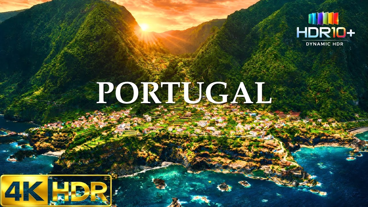 Portugal in 4K HDR | Madeira to Azores | Relaxing Cinematic Travel Film (60FPS) (4k/8K OLED TV)
