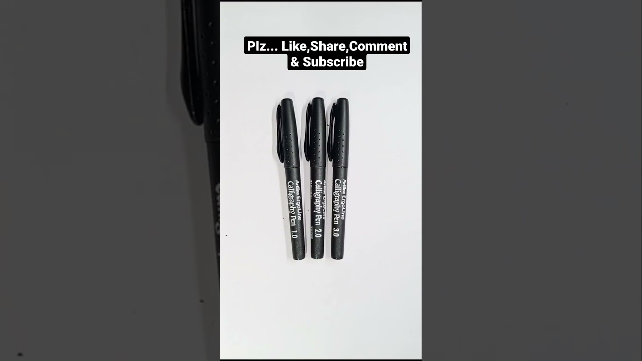 Amazing calligraphy pen turtorial 🤩 || Artline ergoline calligraphy pen unboxing & review