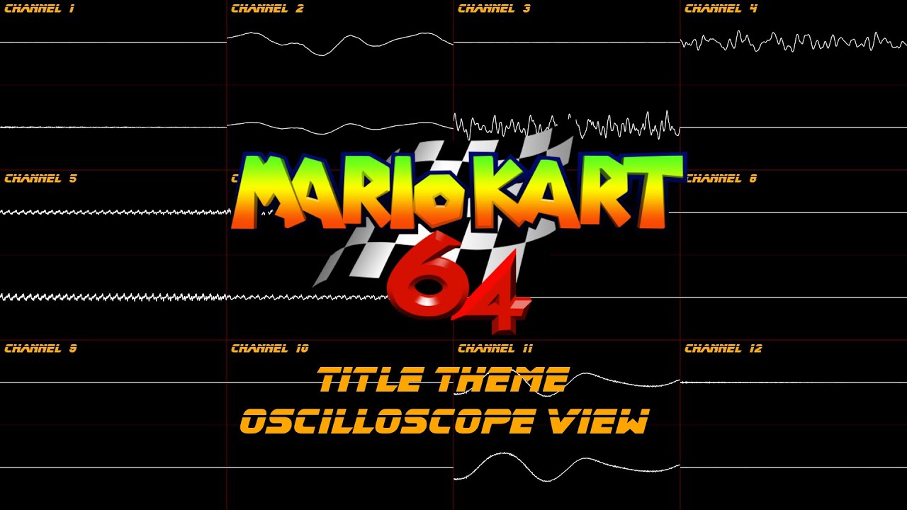Mario Kart 64 - Title Theme (Oscilloscope View)