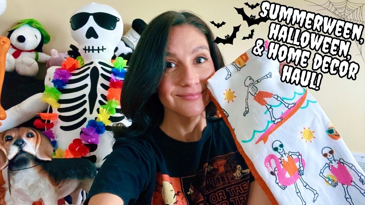 MASSIVE SPOOKY Home Decor HAUL!🖤 At Home & TJ Maxx Finds!✨ Halloween, Summerween, & New Home Pickups