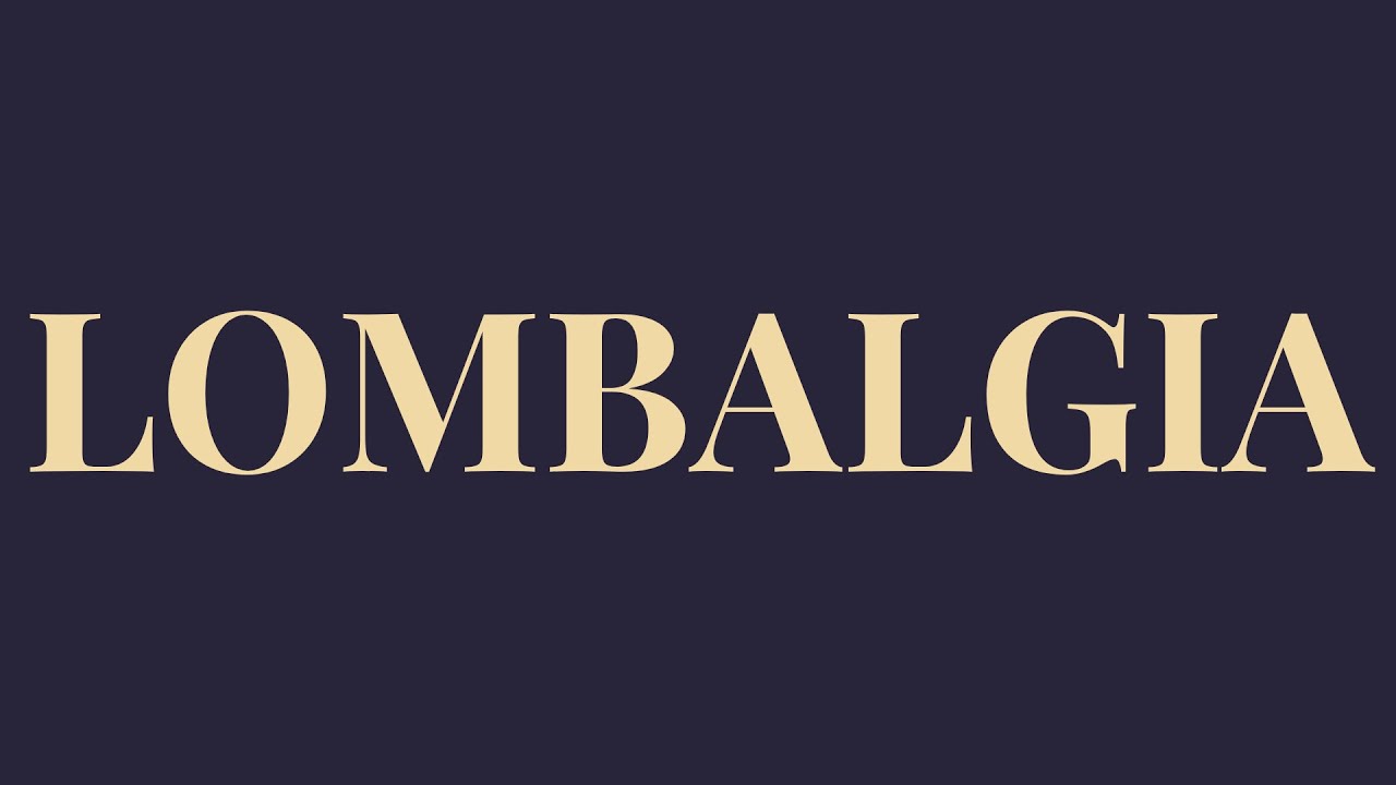 LOMBALGIA  -  Raciocínio Diagnóstico e Conduta