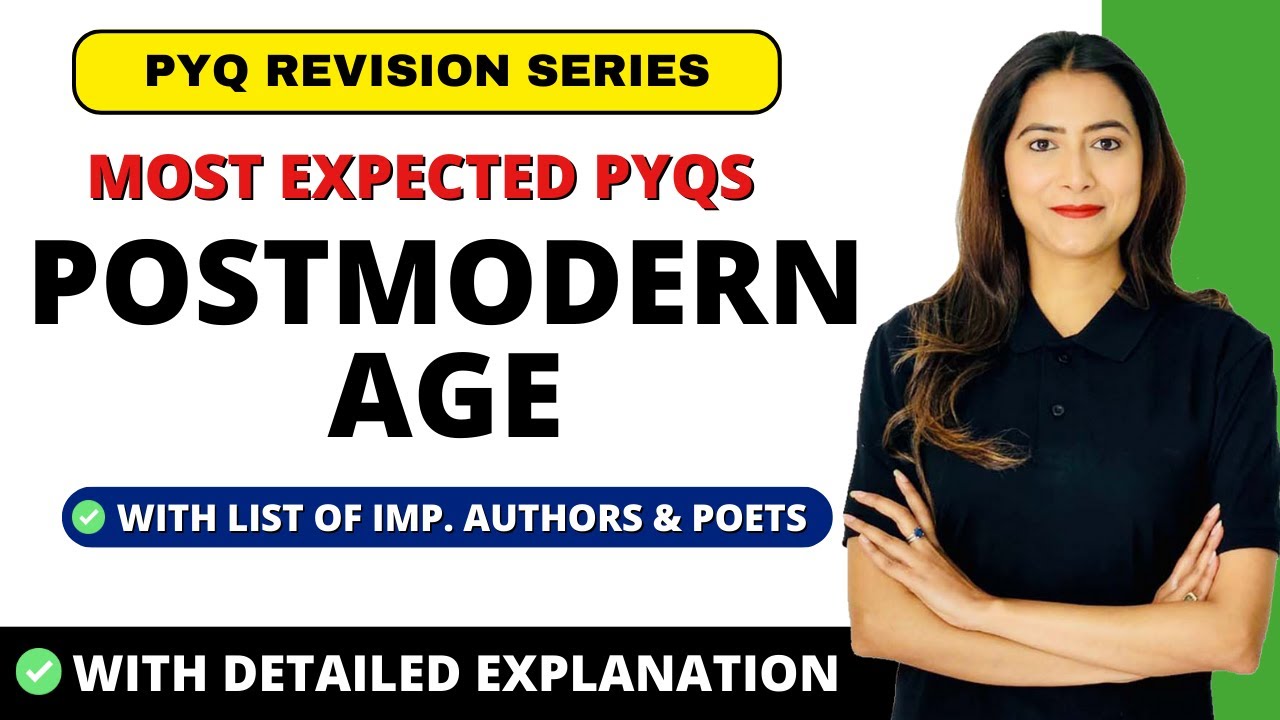 Postmodern Age - Most Expected PYQs for JAN 2025 | UGC NET Exam | Sunaina Jethani