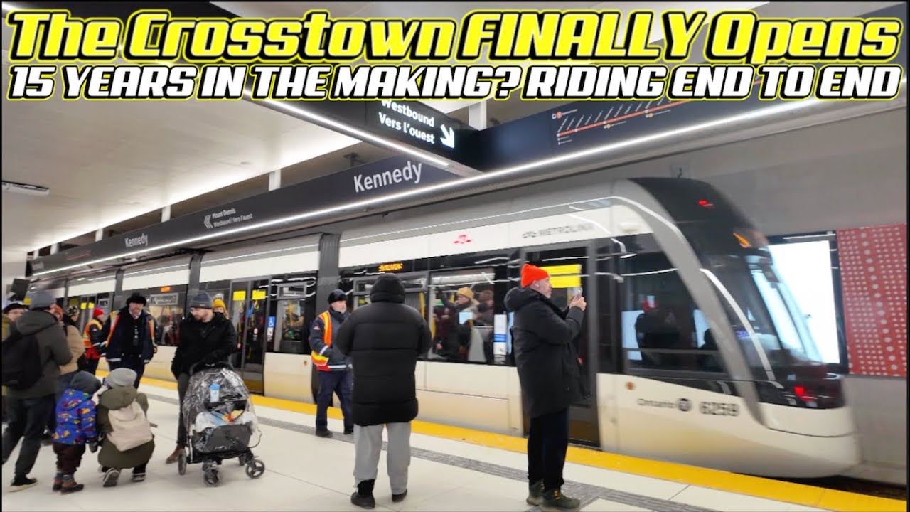 Toronto's Line 5 Nightmare Is Over? Taking A Full Ride On The Eglinton Crosstown LRT On Opening Day