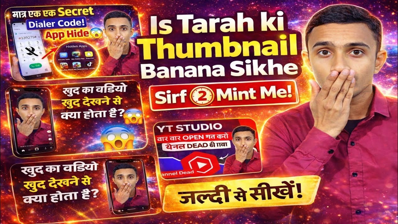YouTube Thumbnail kaise Banaye | Thumbnail Kaise Banaye | How To Make Thumbnail For YouTube Videos 